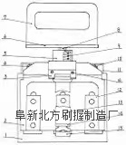 附图:插拨式五联盒刷握