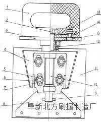 附图:双卷恒压簧刷握